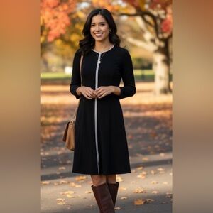 Worth New York Black Long Sleeve Dress size 4